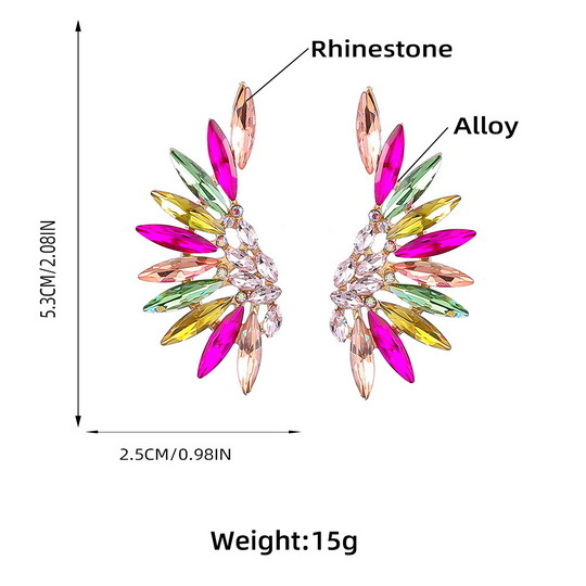 Alloy earrings 2022-5-23-049